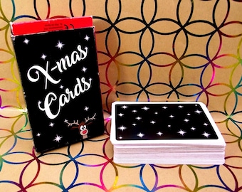 Playing cards - "X-mas cards" vintage card game by the Playing Card King - complete deck - in good condition - from around 1990
