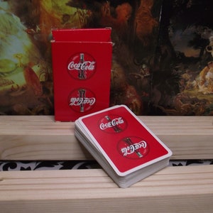 Coca-Cola-Spielkarten, Standardwerbung, 52 Karten, plus 2 Joker, Vintage, hergestellt in den Niederlanden, von Marjot Playing Cards, in Amstelveen