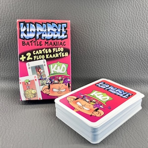 COLLECTIBLE “KID PADDLE” playing card deck - “Battle Mania - Vintage from 2004 - Carta Mundi - Complete with 54 cards - still sealed!