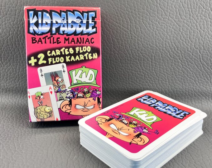 COLLECTIBLE “KID PADDLE” Playing Card Deck - “Battle Mania - Vintage 2004 - Carta Mundi - Complete with 54 cards - excellent condition