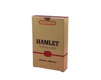 Hamlet playing cards, made by Carta Mundi, advertising deck for mild cigars, from Benson and Hedges, vintage from ca 1989, 3 jokers