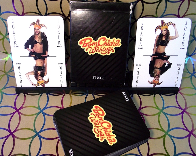 Sexy Playing Cards - Advertising deck for “AXE” - “BOMCHICKA WAHWAH” - Unique deck - 4 women in sexy poses - all cards have a unique photo.