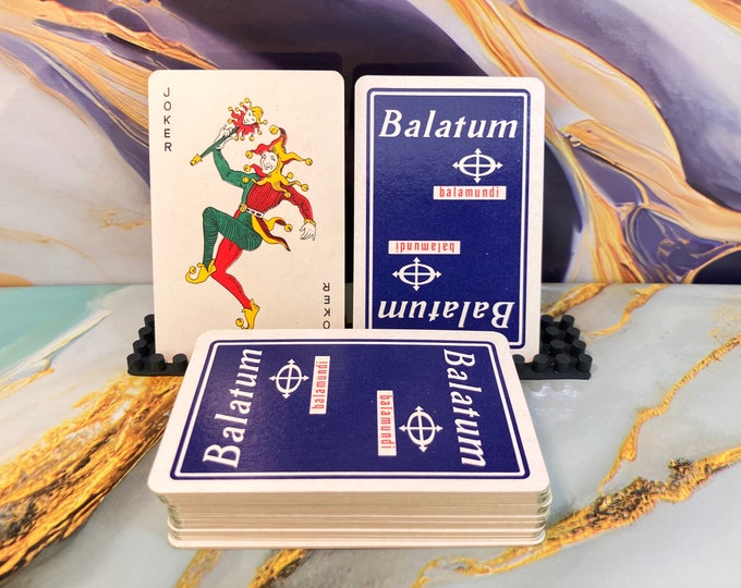 Advertising card game for bahang factory "BALAMUNDI - Brepols Belgium - standard pattern - GENUESE image - complete 52 cards - 1 joker -