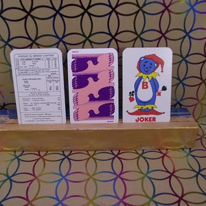 Werbespielkarten für „BUTAGAZ“ – Französische Gasgesellschaft – hergestellt von Carta Mundi – Vintage von 1979 – rosa Edition – seltenes Kartenspiel