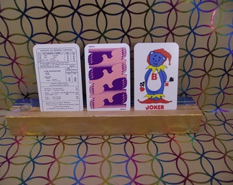 Advertising playing cards for "BUTAGAZ" - French Gas Company - made by Carta Mundi - Vintage from 1979 - pink edition - rare card game