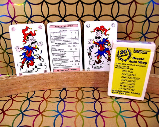 Playing cards for "Breese Auto Shop" by Carta Mundi from ca 1987