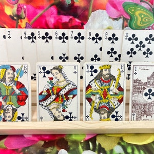 Wunderschöne holländische Standardspielkarten – hergestellt von L. Biermans Turnhout – Jahrgang um 1930 – komplettes Deck mit 1 Joker und Box