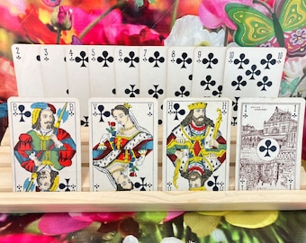 Beautiful standard Dutch image playing cards - made by L. Biermans Turnhout - vintage from around 1930 - complete deck with 1 joker and box