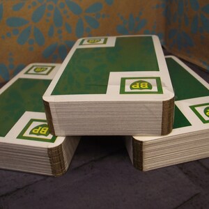 3 Spielkartendecks - Werbedeck - Standardbild - 3 Joker - 1 Punktekarte - in Cellophan - hergestellt von van gegent