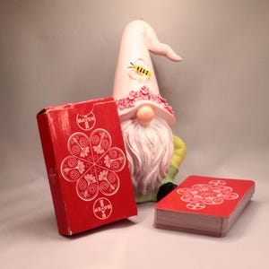 Anúncio de "BAYER" na Holanda - Cartas de jogar feitas por van Genechten Bélgica por volta de 1963 - completas na caixa original