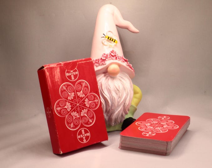Advertisement for "BAYER" in the Netherlands - Playing cards made by van Genechten Belgium in about 1963 - complete in original box