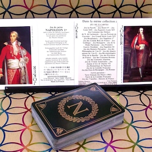 Spielkarten aus Frankreich – Jeu Napoleon – Editionen Dusserre – hergestellt in Frankreich – Vintage aus der Zeit um 1970 – nicht standardmäßiges Bild