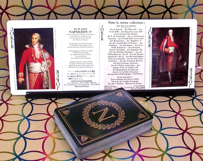 Playing cards from France - Jeu Napoleon - editions Dusserre - made in France - vintage from around 1970 - non standard image