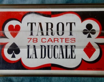 French tarot "le tarot d'aujoudhui" - made by Ducale 1962 - complete deck with 78 cards - vintage item