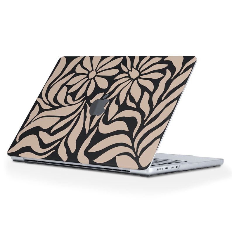 Flowers MacBook Case Aesthetic Boho Floral Art MacBook Air 13 M2 Pro 13 ...