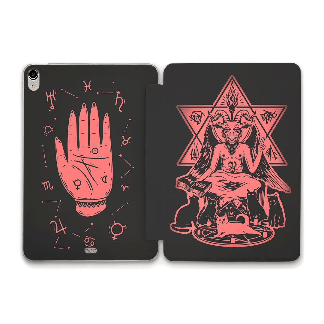 Occult iPad Case for Witch Goth Satan iPad 10.2 9th Air 5 4 10.9 Pro 12 ...