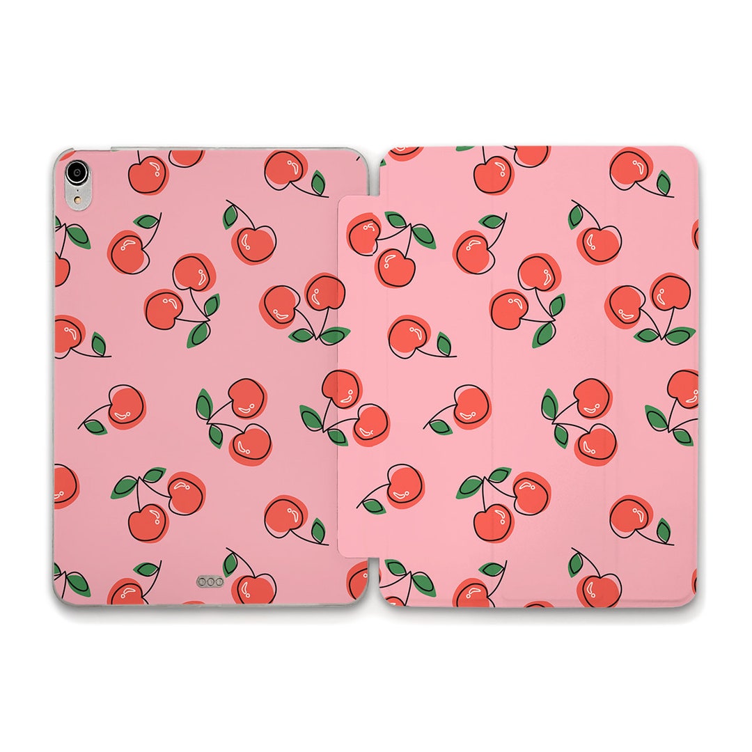 [ KIRSH ]★DOODLE CHERRY GRAPHIC IPAD POUCH ktown4u.com : Doodle Cherry Spread Ipad Case [IVA][1]