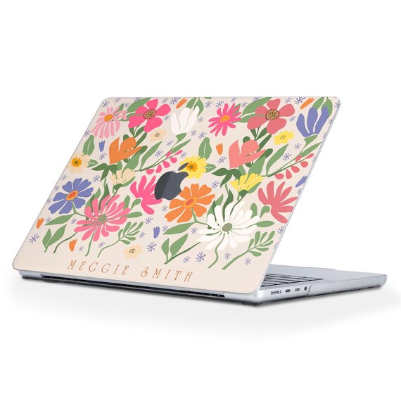 Nome Custodia per MacBook Fiori carini Personalizzata MacBook Air