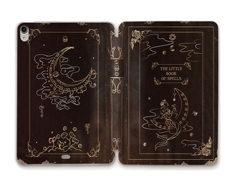 Book iPad case Aesthetic Witchy Cute Magic iPad 10th 10.2 9th Air 5 4 10.9 Pro 12.9 11 Mini 6 iPad 9.7 the Little Book of Spells Design case