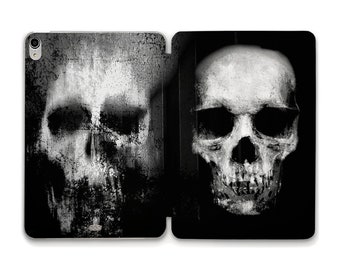 Horror iPad case Skulls Aesthetic Goth Dark iPad 10th 10.2 Air 5 10.9 Pro 12.9 11 Mini 6 iPad 9.7 Gothic Edgy Design Trendy Halloween case