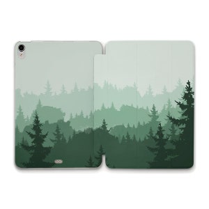 Trees iPad case Nature Green Forest iPad 10th 10.2 Air 5 10.9 Pro 12.9 11 Mini 6 iPad 9.7 10.5 for Men Trendy Design Landscape Trees case