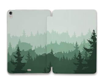 Étui pour iPad Arbres Nature Vert Forêt pour iPad 10,2 Air 5 10,9 Pro 12,9 11 Mini 6 iPad 9,7 10,5 pour homme Design tendance Paysage