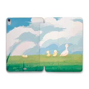 Birds iPad case Cute ducks Kawaii iPad 10th 9th 10.2 Air 5th 4th 10.9 Pro 12.9 11 Mini 6th Nature Funny animals Cartoon design Trendy case