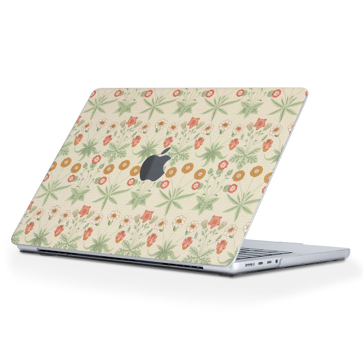 Art MacBook Case Aesthetic Vintage Floral Pattern MacBook Air 13 M2 Pro ...