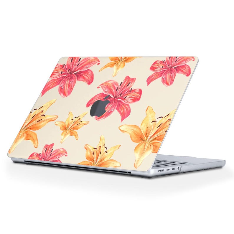 Lily MacBook Case Aesthetic Cute Flowers MacBook Air 13 15 Inch M2 M3 ...