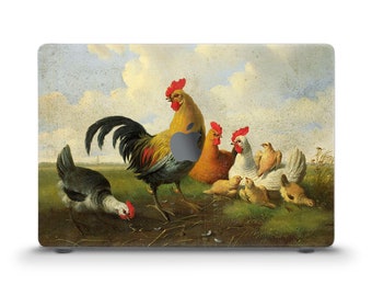 Painting MacBook case Birds Vintage art MacBook Air 13 M2 Pro 13 MacBook Pro 14 16 M1 Aesthetic cottagecore Nature Animals Chicken case