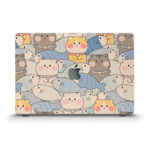 Kawaii MacBook case Cute Cats Animals Funny MacBook Air 13 Pro 13 14 16 M2 M1 Pro 15 12" Girly Cartoon Design Kittens Pretty case