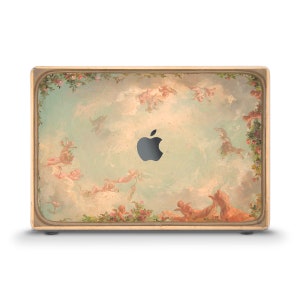 Angels MacBook case Vintage painting Renaissance MacBook Air 13 Air 15 M2 Pro 13 Pro 14 16 Aesthetic Christian art Clouds Pretty sky case