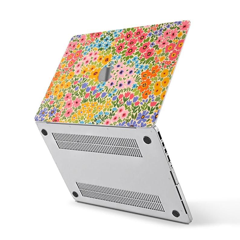 Cute MacBook Case Colorful Flowers Aesthetic MacBook Air 13 Air 15 M2 ...