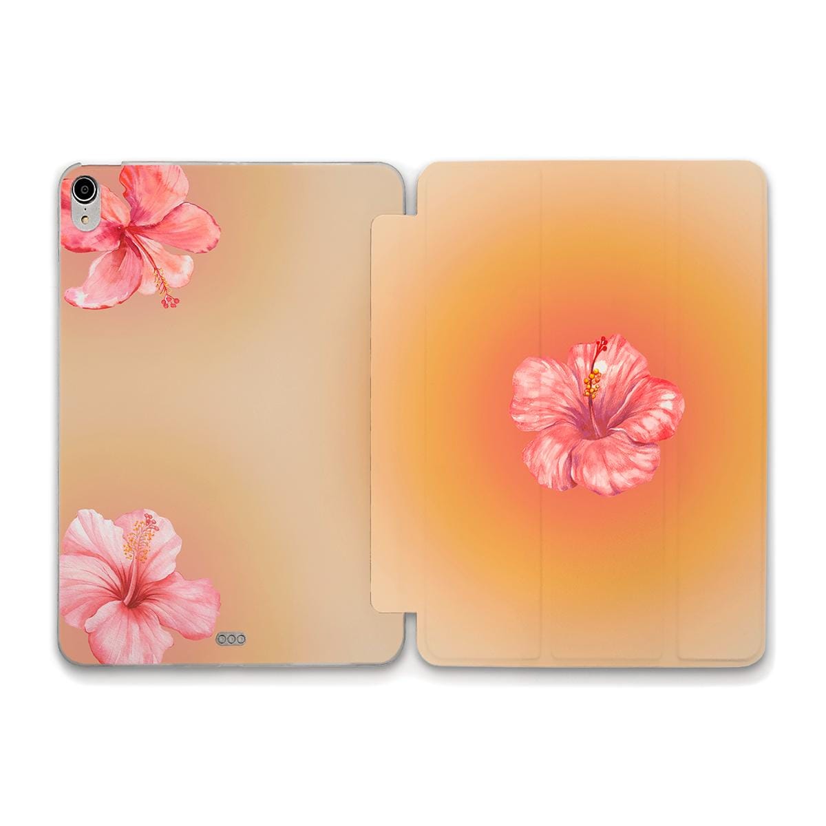 Floral iPad Case Cute Hibiscus Flower iPad 11th A16 10th iPad Air