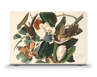 Birds MacBook case Aesthetic painting Flowers MacBook Air 13 Air 15 M2 Pro 13 Pro 14 16 Vintage art Leaves animals Floral painting case