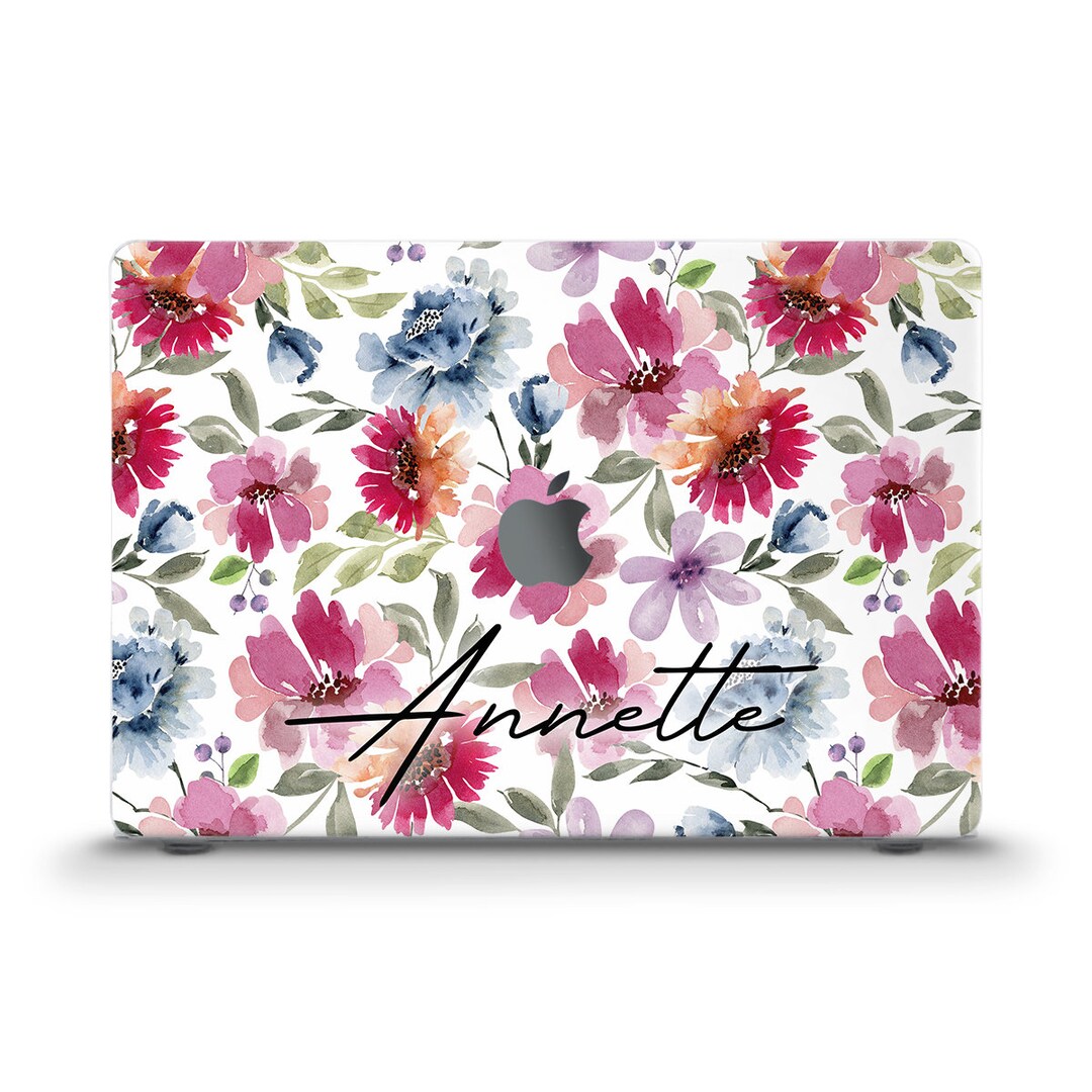 Flowers MacBook Case Aesthetic Floral Custom Cute MacBook Air 13 Pro 13 ...