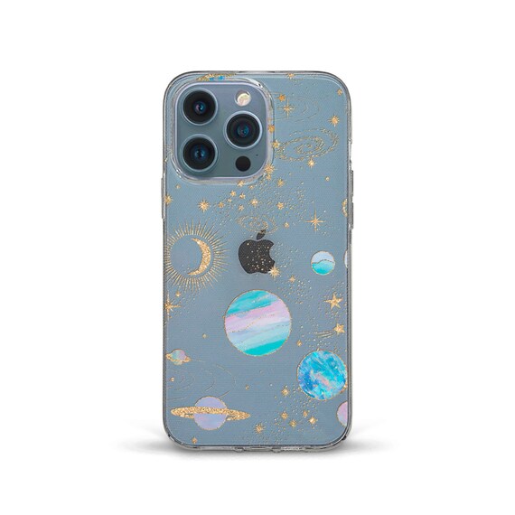 ZTOFERA Compatibile con iPhone 13 Case Cover, Trasparente Custodia Protettiva in Silicone con Motivo Pianeta Stella Astronauta Antiurto Slim Cover per iPhone 13, Astronaut