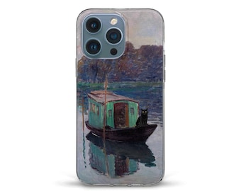 Art iPhone case Cute black cat iPhone 15 pro max iPhone 14 iPhone 13 12 Galaxy s24 s23 Aesthetic vintage painting Trendy elegant artsy cover