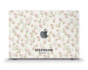 Name MacBook case Cute flowers Coquette MacBook Air 13 Air 15 M2 Pro 13 MacBook Pro 14 16 Custom floral personalized aesthetic girly case