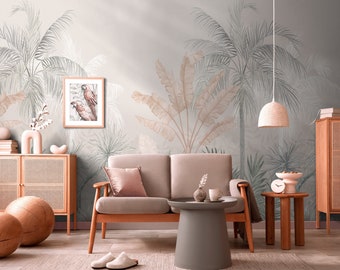 Papier peint Jungle Tropicale Scandinave