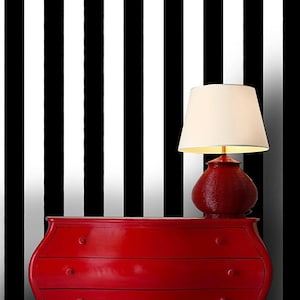 Carta da parati BROAD STRIPES nera