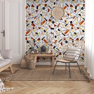 Tapete - „Vintage Geometrisch“