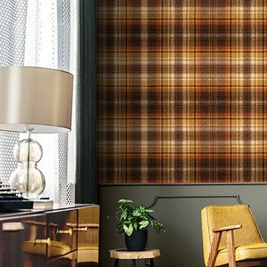 Carta da parati scozzese - Tartan a strisce chiare e scure