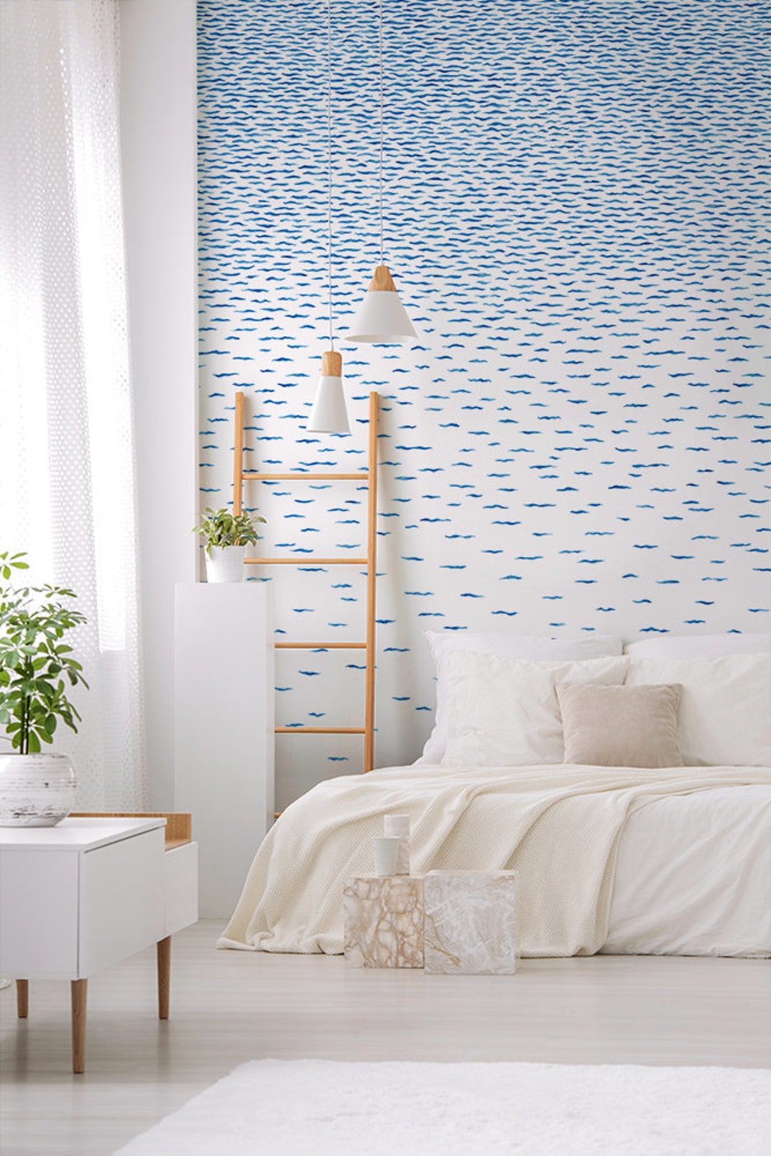 SEASIDE Wallpaper - "waves" - Etsy
