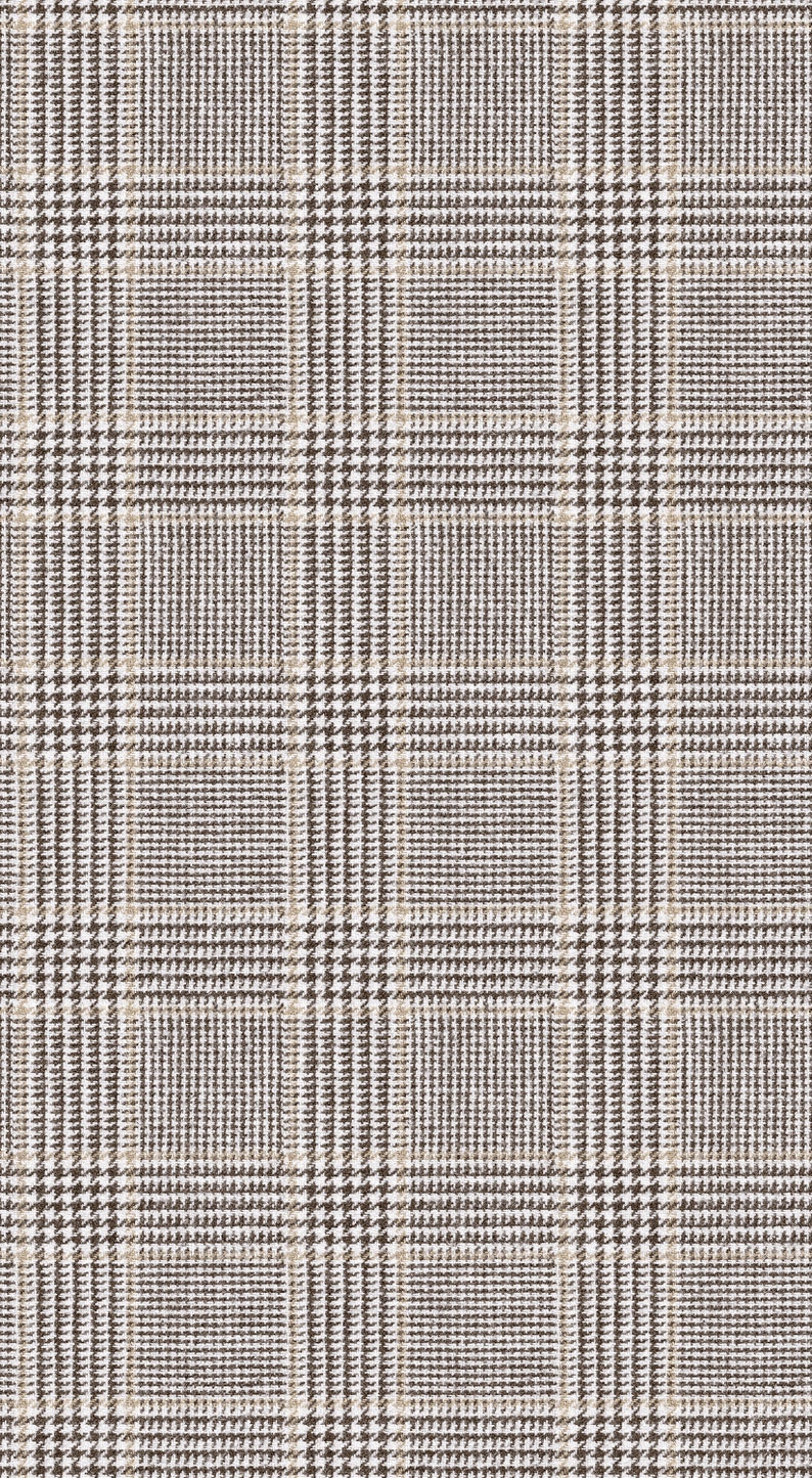 Papier peint Tartan Mocaccino Prince de Galles image 2