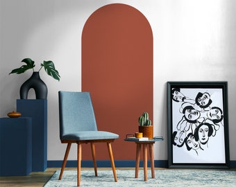 Arch Peel and Stick Wall Decal - Terracotta