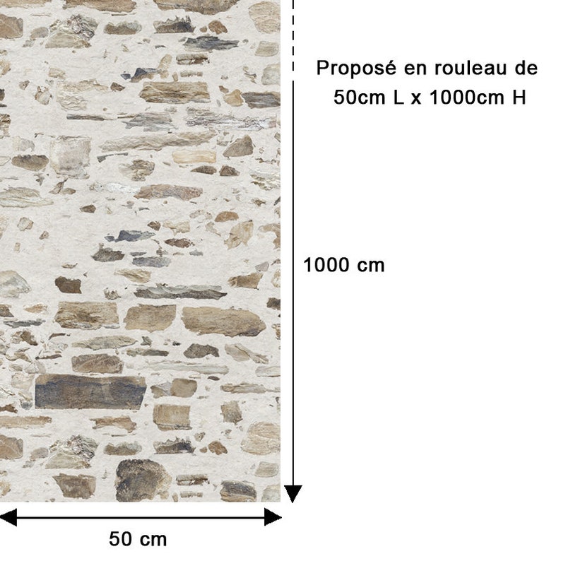 TEXTURE behang Stenen muur afbeelding 4