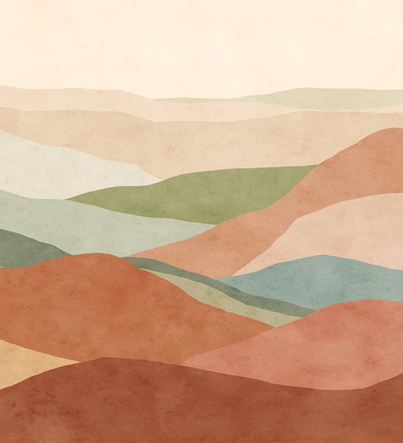 Papier peint GRAPHIQUE Dunes à l'horizon image 6