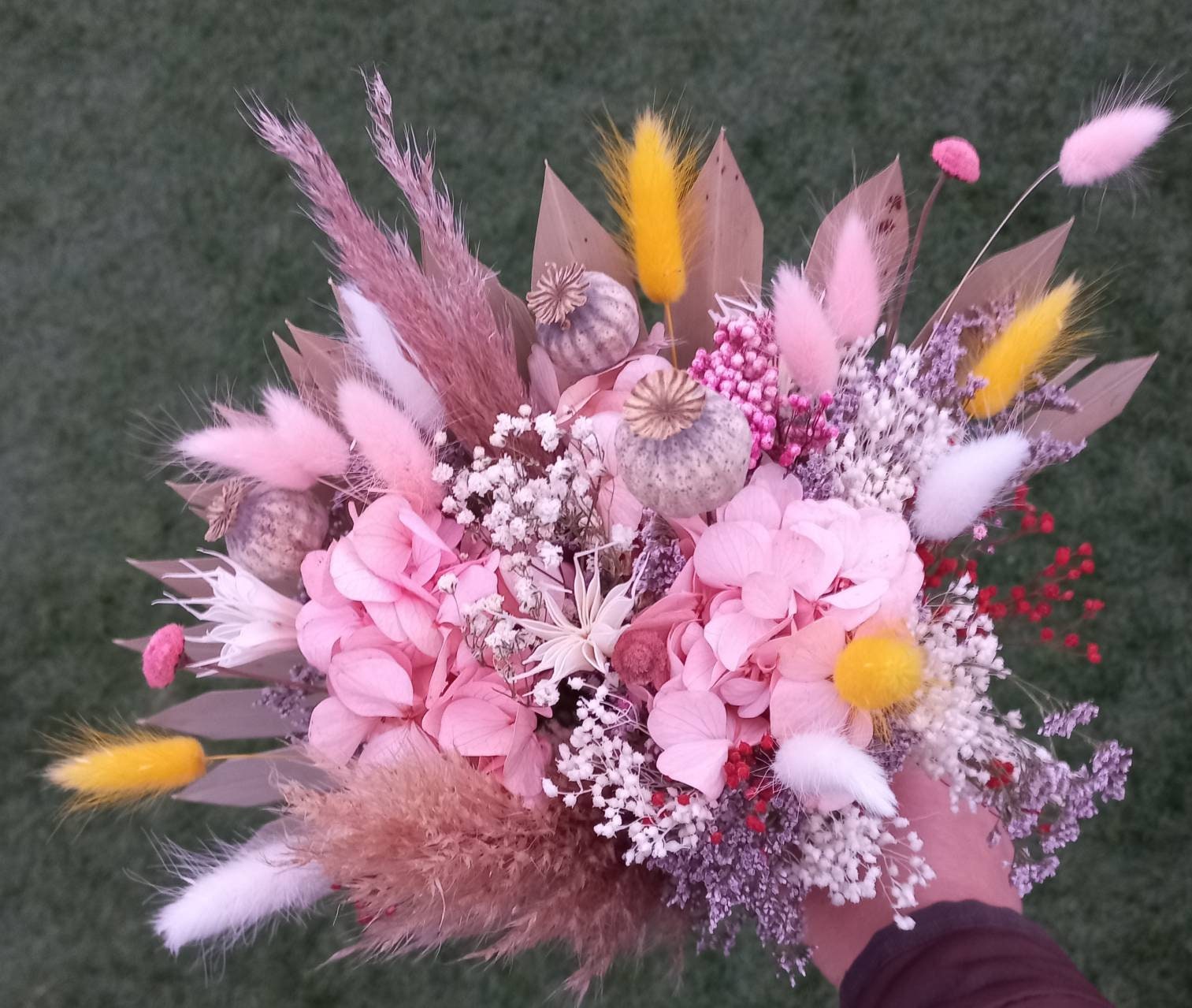 Bouquet de Fleurs Séchées et Stabilisées