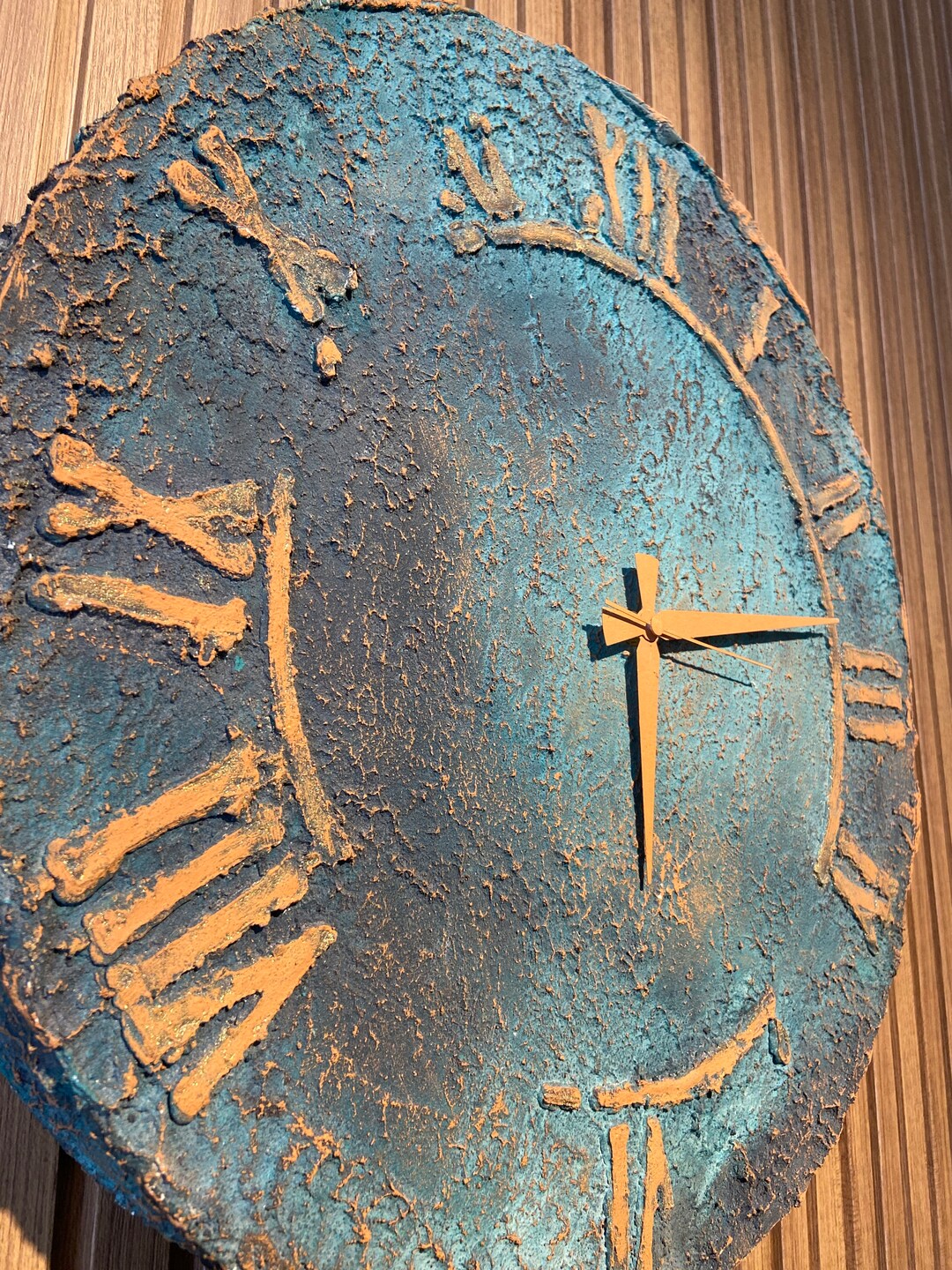 Hand Painted Decorative Wall Clock, Handmade Painted Wall Decor for You ...